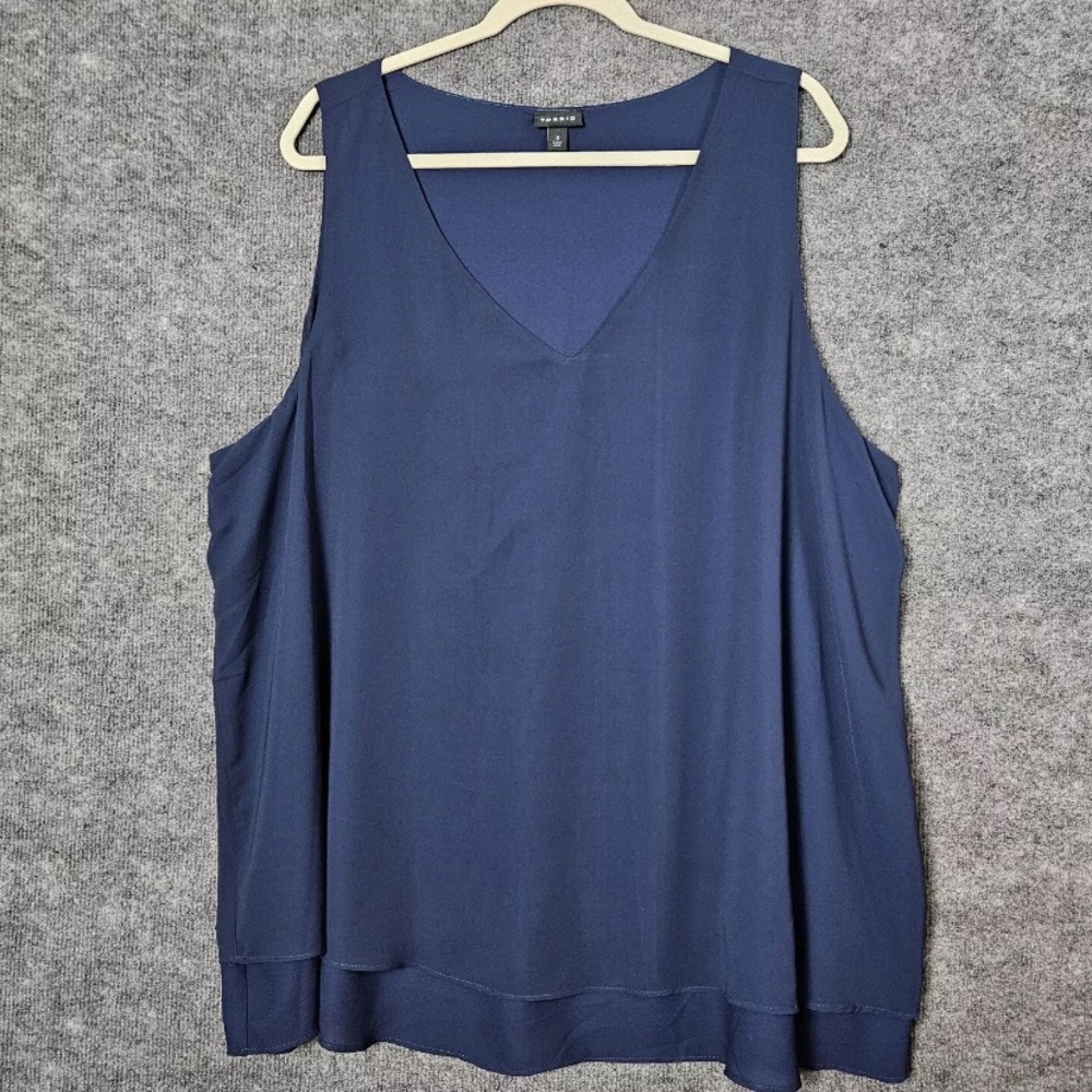 Torrid Blue Relaxed Sleeveless Tank Top 2X